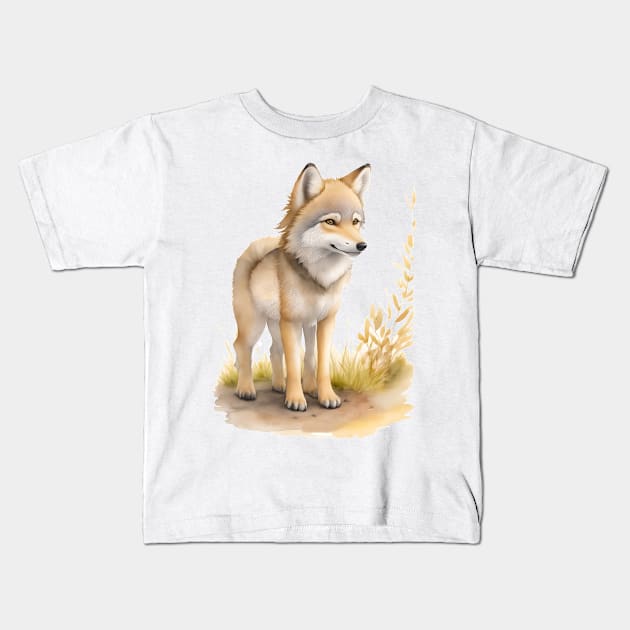 Young Wolf Kids T-Shirt by DeVerviers